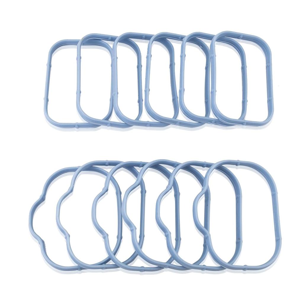 Intake Manifold Gaskets Lower & Upper Gasket Plenum Set Compatible With Dodge Chrysler Jeep Ram 3.6L 184562A 5184331AC #MS97204 MS97205 12Pcs