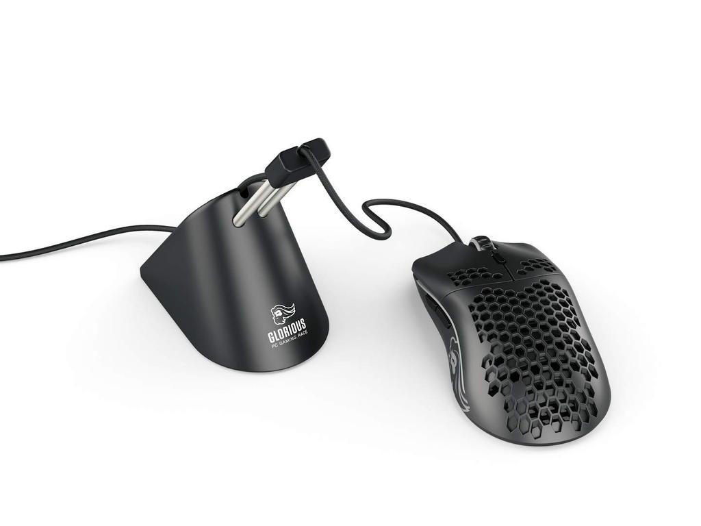 Glorious Gaming Mouse Compatible with Thick Flexible and Height Wired Mouse Cable Mouse Gungee for Esports Bungee, Black, Cables, Adjustable,