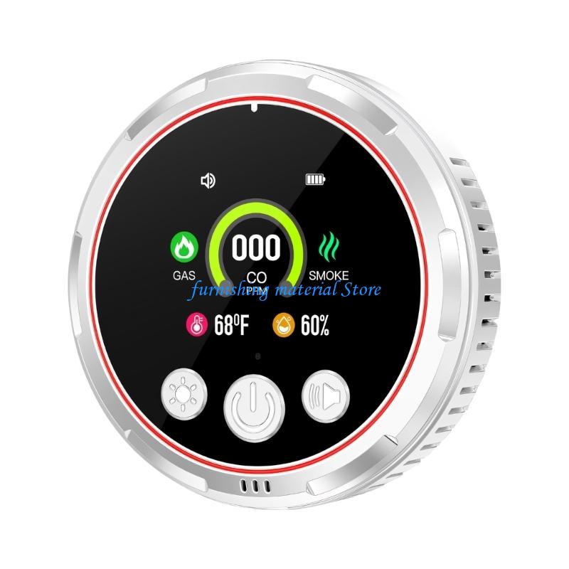 Y5GD 5 In 1 Gas Leak Alarm With Humidity Temperature Monitoring Indoor Environment