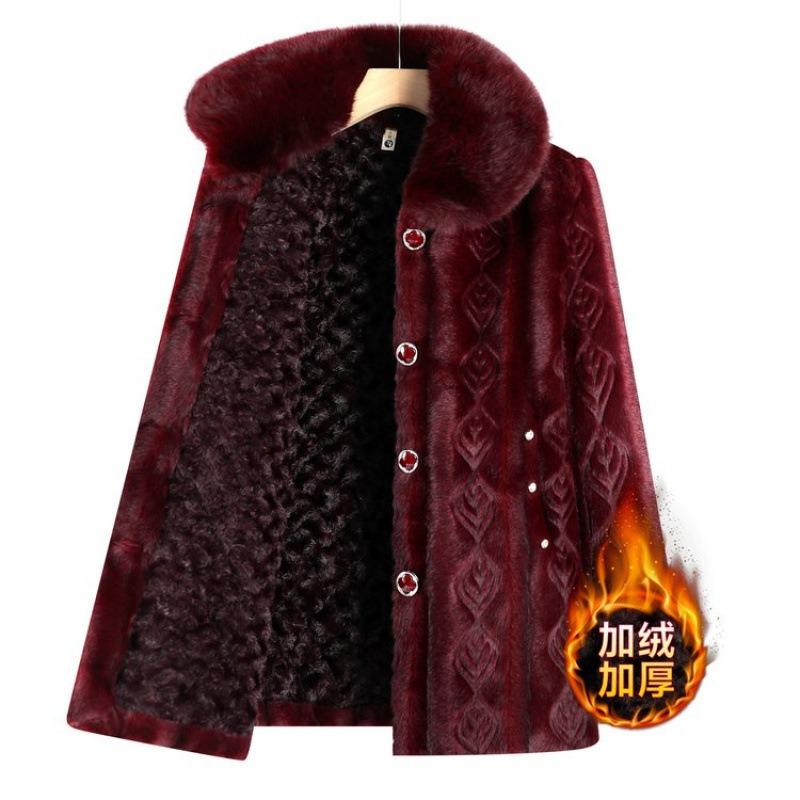 Winter Mink Jacket Women's Fleece Thickened Padded Jacket Padded Jacket Padded Jacket