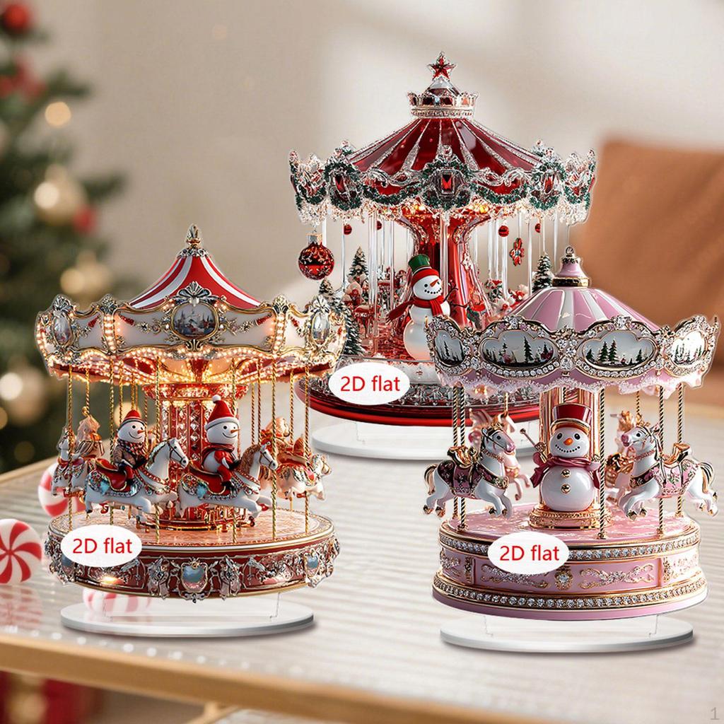 2D Acrylic Sign Craft Home Decor Decoration Plate with Base for Birthday Christmas Valentine's Day