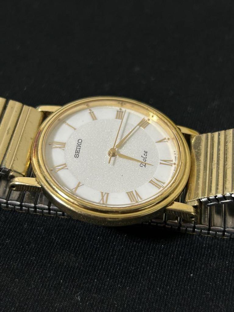 [USED] Seiko Dolce Vintage Quartz Gold Watch in Operation