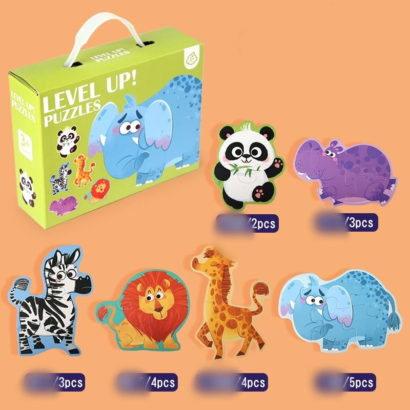 Animal World Jigsaw Puzzle Set For Kids With Storage Bag Educational Toy For Preschoolers Animal World