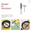 Luxshiny Crepe Spreader and Spatula Kit, T-shaped Stainless Steel Crepe Spreader Tool, Crepe Pan Maker, Pancake Spatula Set
