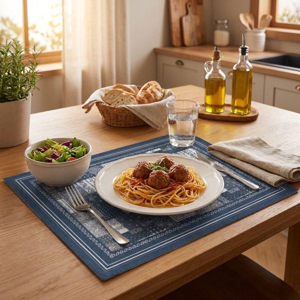 Quick Dry Dish Drying Mat Non-slip Kitchen Drain Mat Retro Western Dining Mat Home Decor