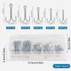50pcs Fly Tying Double Hook High Carbon Steel Long Shank Double Hook Frog Bait Lure Hooks for Saltwater and Freshwater