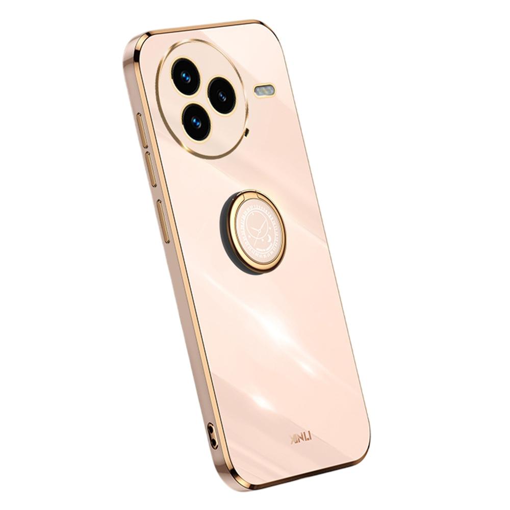 

XINLI For Xiaomi Civi 5 Pro 5G Case Ring Kickstand Electroplating TPU Phone Cover B