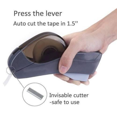 Automatisk tapedispenser Egnet for tape<20 mm Én trykks håndholdt selvklebende holder Emballasje Kutterverktøy Forseglingsmaskin