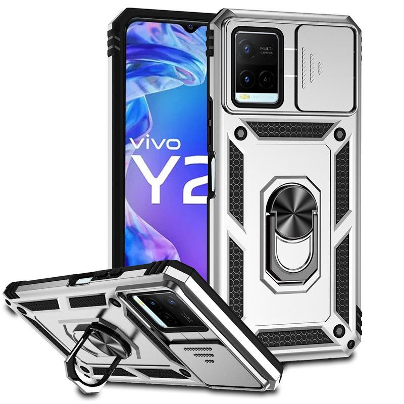 Suitable for the new Vivo Y21 sergeant ring anti-drop mobile phone case vivo Y20 window push two-in-one protective case