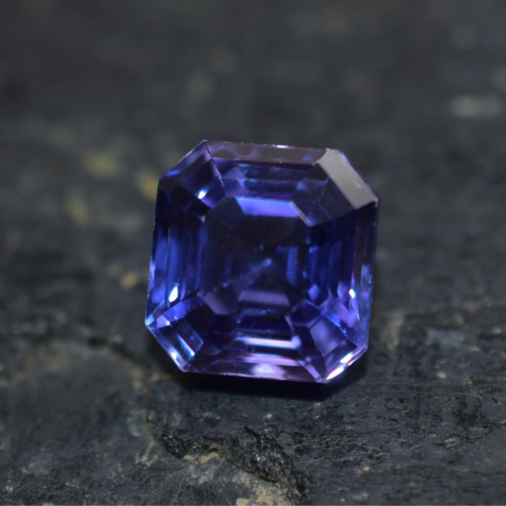 Natural Purple Amethyst Loose Gemstone Brazilian 8.35 ct Square Cut for Jewelry Making and Crafts