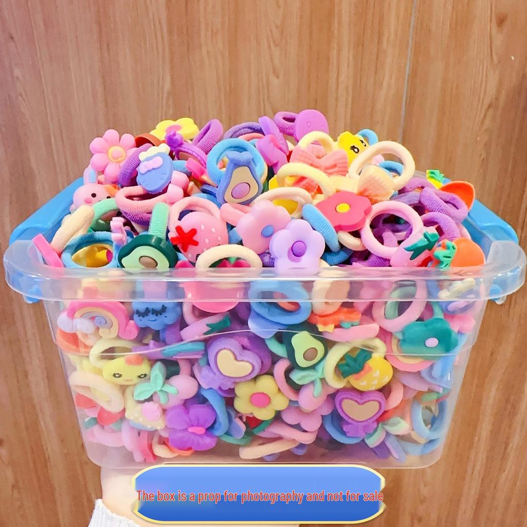Korean Baby Girl Hair Ties - Small Elastic Ponytail Bands