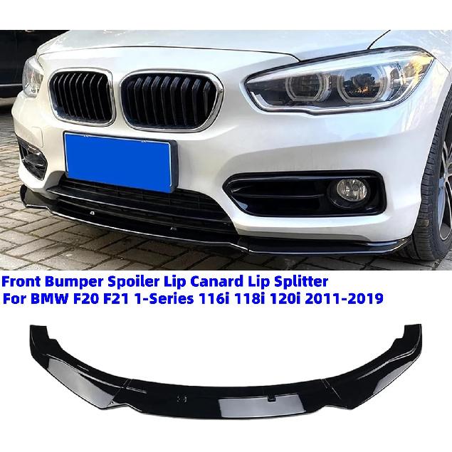 For BMW F20 F21 1-Series 116i 118i 120i Standard 2011-2019 Car Front Bumper Spoiler Lip 3Pcs PP Bumper Canard Lip Splitter
