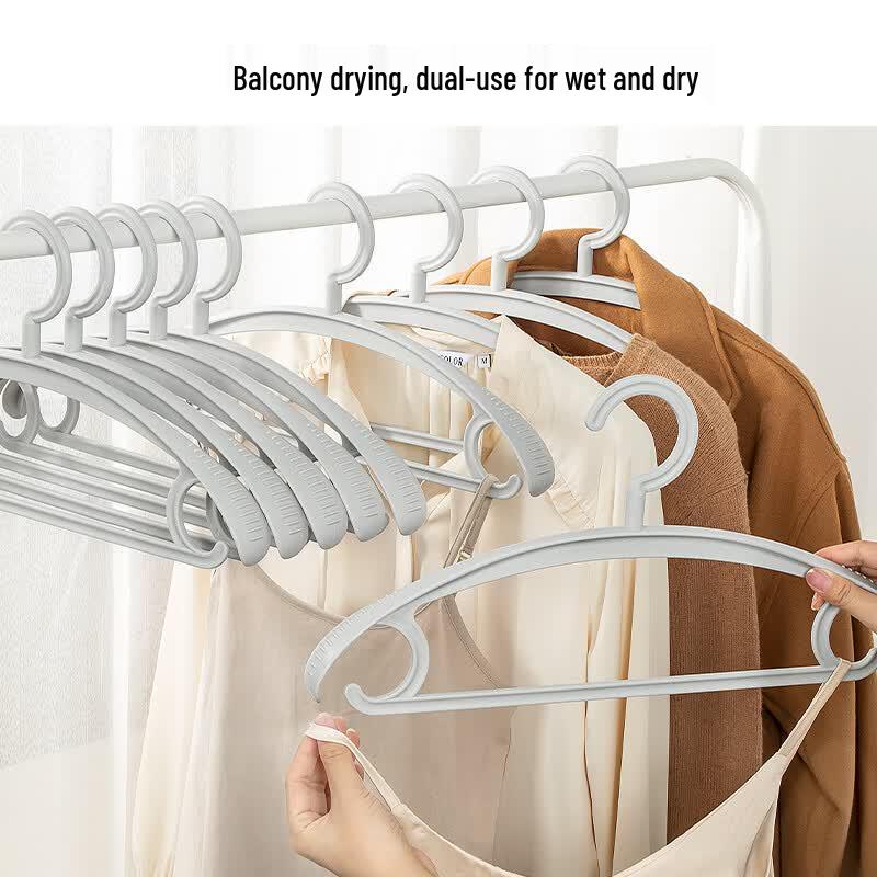 Wide Shoulder Anti-slip Plastic Clothes Hanger