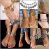 Vintage Bohemian Metal Tassel Barefoot Beach Foot Anklet Luxury Charm Coin Ankle Bracelet For Women Friendship Jewelry