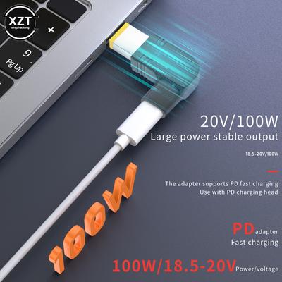 100W USB C Female To Dc Male Laptop Charger Converter for Asus Lenovo Hp Dell Acer Samsung USB C Fast Charger Adapter Connector