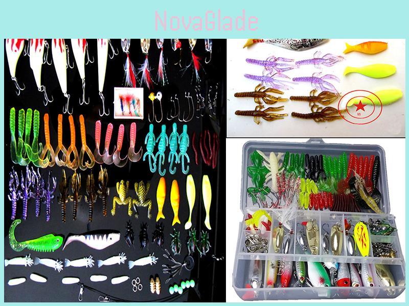 Soft Plastic Lure Set For Bass Night Fishing With Glowing Baits For Anglers