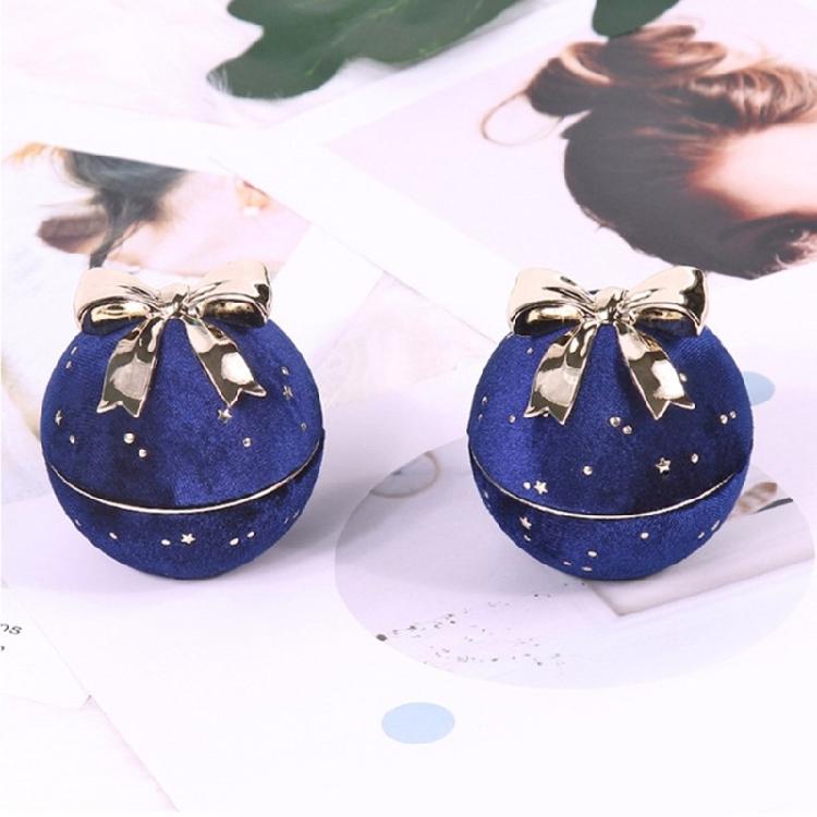 Stylish Round Rings Presentation Holder Round Bowknot Embellished Rings Case Soft Liner Rings Jewelry Display Holder Box