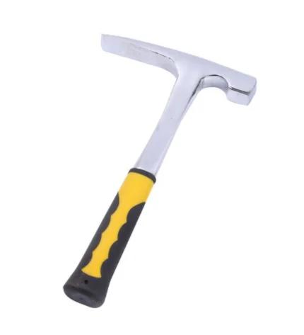 Siamese Mason Hammering Geological Exploration Archaeological Hammer Plastic-coated Life-saving Blasting Hammer