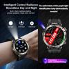 Military Smartwatch Men With LED Flashlight 1.7 Inch 3ATM Waterproof Fitness Watch 600 mAh Battery Talking Smartwatch
