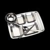 Stainless Steel Divided Lunch Tray Set