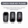 New Car Key Case for Toyota Fortuner Prado Camry Rav4 Highlander Crown 2/3/4 Button Key Cover Holder Shell Fob Protector Accessories