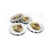 75MM 4-pack Porsche Silver Center Cap (Single)
