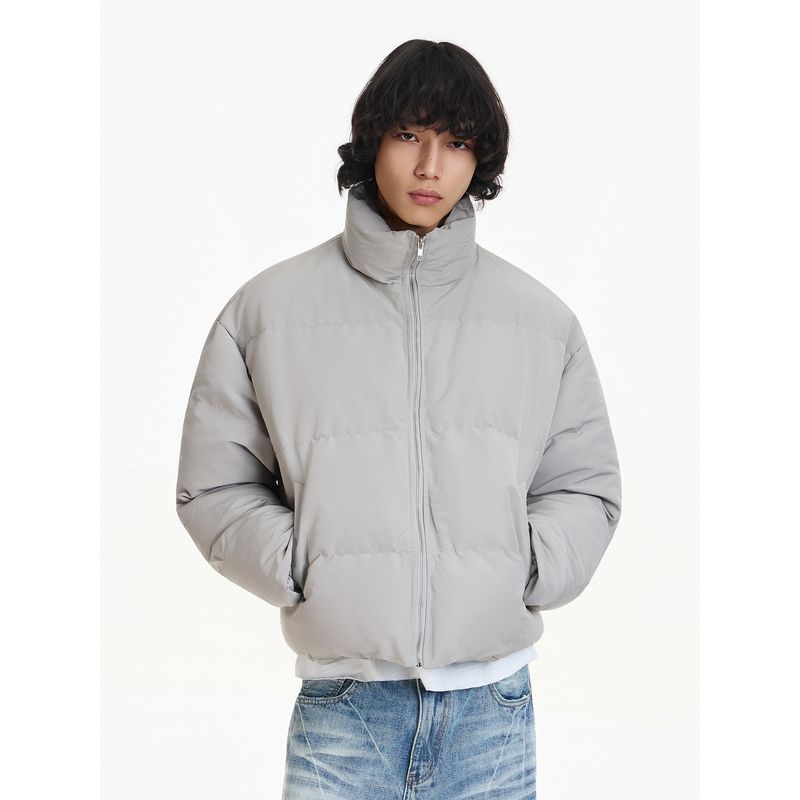Blaexit American Retro Cleanfit Short Cotton Jacket Men's Thickened Winter Fleece-Lined Warm Cotton Coat