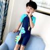 Children's Boys' One-Piece Swimsuit & Baby Swim Trunks Set - Summer Swimwear for Boys