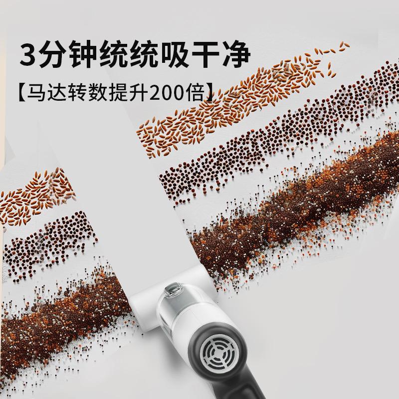 Car wireless blow-sucking integrated vacuum cleaner one-button dust-inverting handheld dust blower high-power suction cross