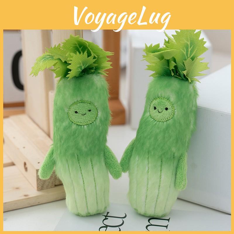 Celery Mini Plush Toy Keychain With Pp Cotton Filling For Accessories Bag