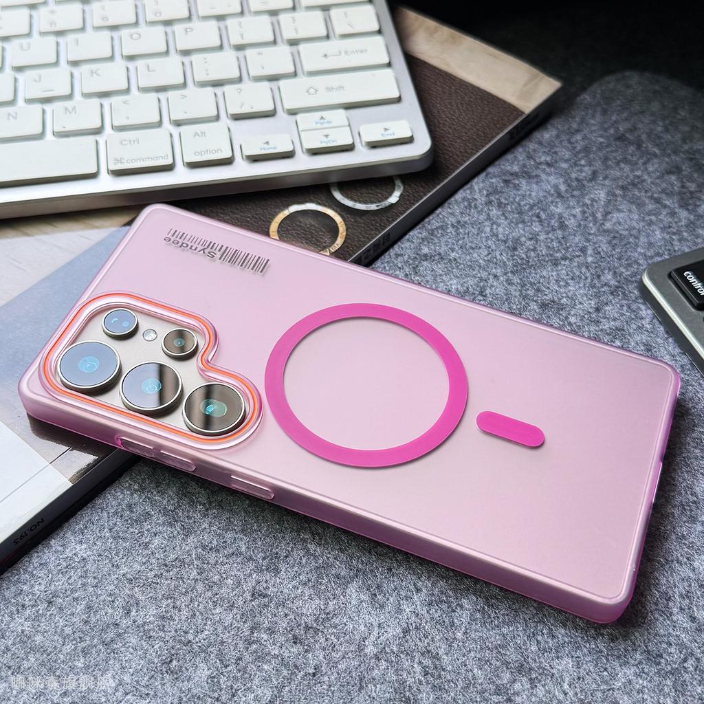 case for Samsung S26 S25 S24 S23 S22 S21 plus ultra soft-touch matte Translucent magnetic protective cover full coverage plain