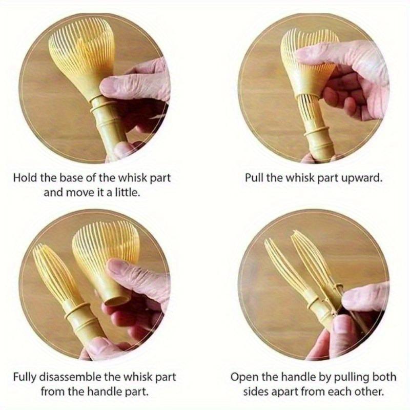 1PC Resin Matcha Whisk Chasen Brush Tools for Matcha Green Tea Powder Reusable Powder Whisk with Whisk Holder Tea Ceremony.