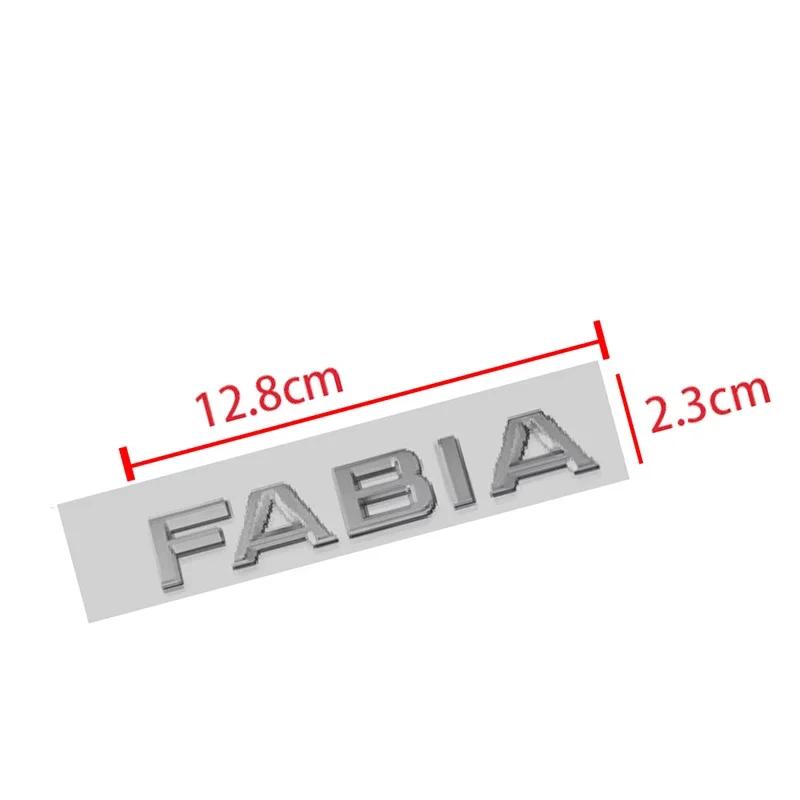AFO1 1pcs 3D Metal High Quality Silver/black Car Letter Emblem Rear Tail Trunk Decals Badge Sticker Decal Styling For Skoda