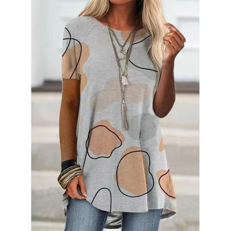 Summer Rose Floral Painting 3D Print T-shirt Streetwear Women Short Sleeve Flower T Shirts Y2K Tops Tees Girl Oversized Clothing