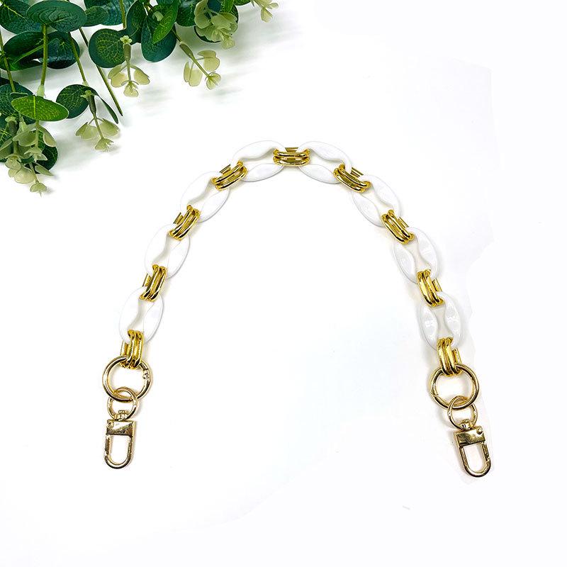 Retro 8-Shaped Acrylic Resin Chain Handbag Strap