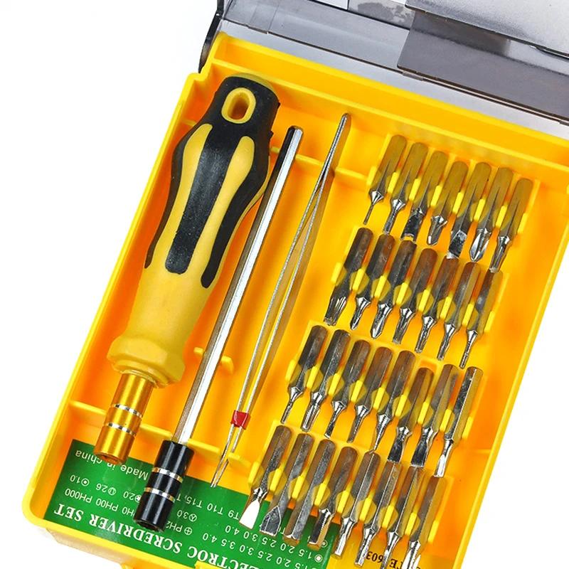 Screwdriver Set 32 In 1 Magnetic Screw Head Bits With Long Pole Torx Phillips Repair Tool Set For Mobile Phone Digital