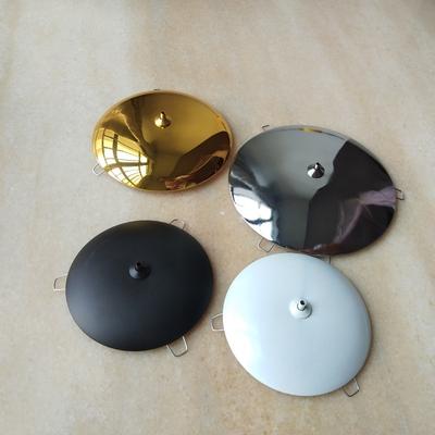 2pcs Lamp Base Tray Set Metal Cap Arc Cover 'Flying Saucer'  with 2/3 Forks Fixing Springs And Wire Fixator Lighting Accessories