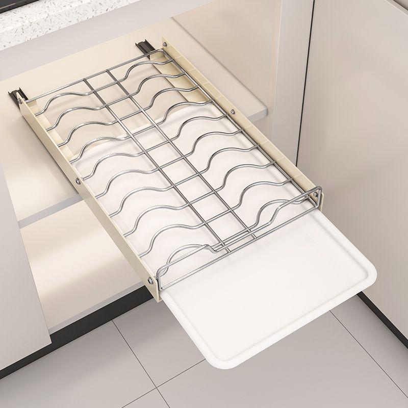 Pull-Out Kitchen Dish and Plate Storage