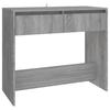 Tables Console Table Grey Sonoma 89X41x76.5 Cm Engineered Wood
