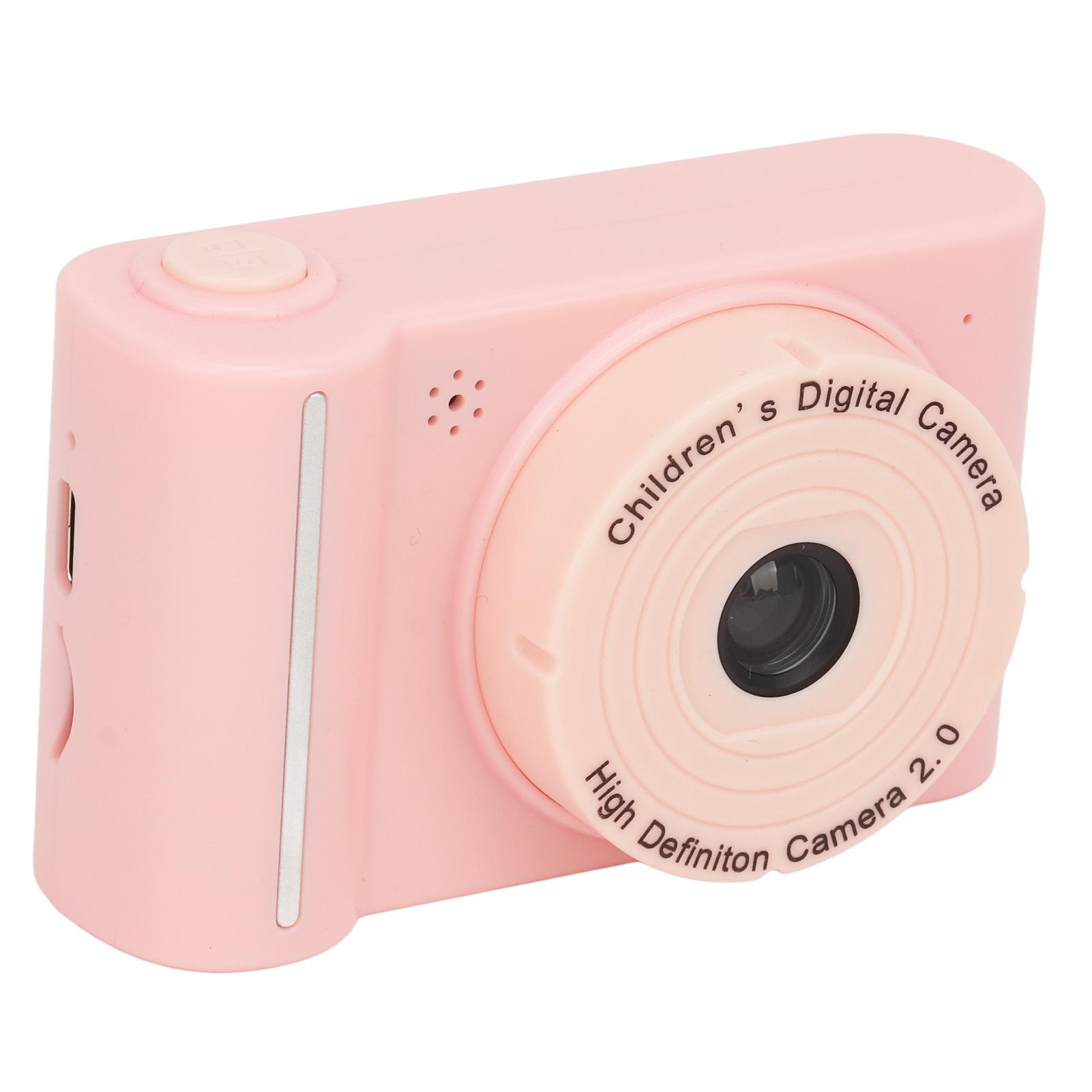 

Детская цифровая камера с двумя объективами, видеокамера 40 МП с 8-кратным цифровым зумом, IPS-экраном 1080P, перезаряжаемая розовый