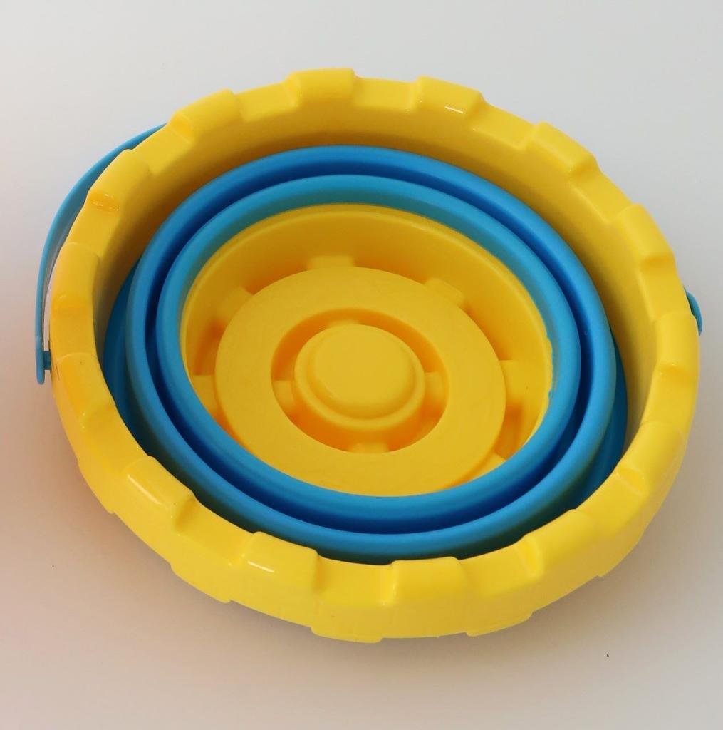 Sandbox bucket folding Round yellow