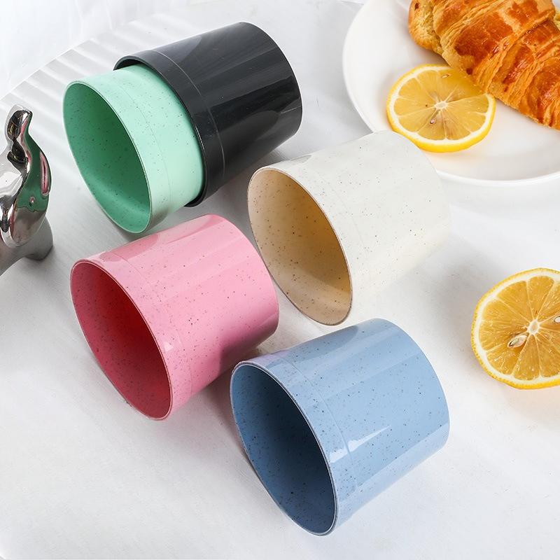 Simple Plastic Mouthwash Cup, Wash Basin, Household Water Cup, Toothbrush Cup, with Printing