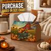 1pc Traditional Farm Field Tissue Box - Wagon Gourd Barn Napkin Storage Box, Suitable for Rolls/facial Tissues/single Sheets,available for Fall Home/c