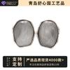 Copper Alloy Platinum Plated Light Luxury High Sense Exaggerated Fashion Simple Personality Versatile Stud Earrings Versatile