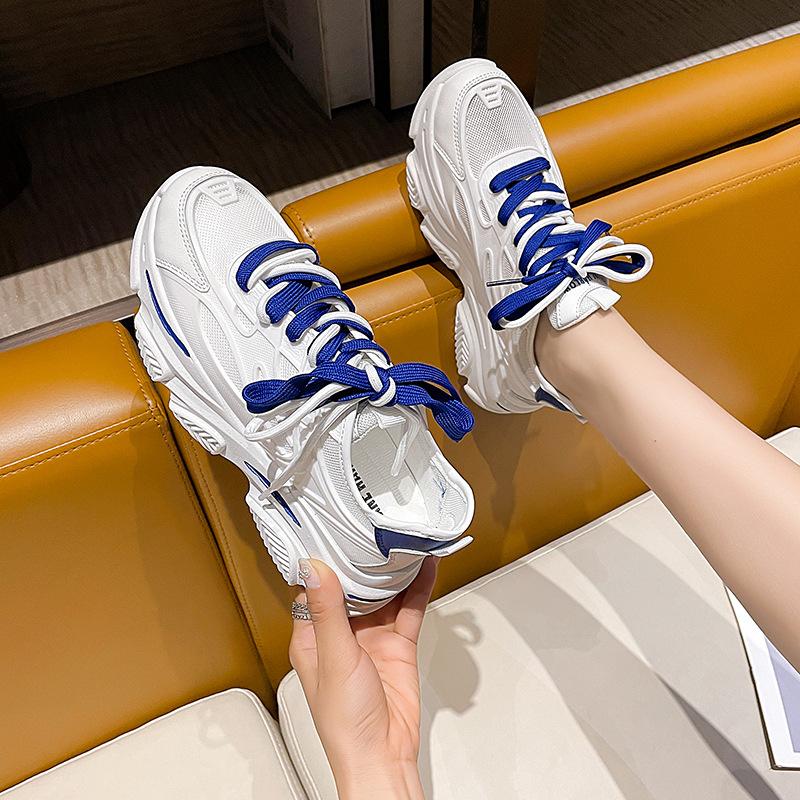 

Low-top little white shoes women s 2025 new summer shoes ins trendy and versatile platform women s shoes mesh breathable dad shoes 35