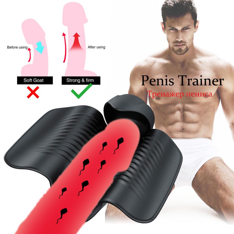 Sexleketøy for menn Mann Onanist Penis Delay Trainer Vibrator Delay Ejakulasjon Stimulere Glans Vibrerende Massasjer Fite