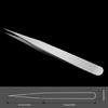 Precision Tweezers Stainless Steel Straight Tweezers for Electronics Laboratory Work Jewelry Making Craft Soldering