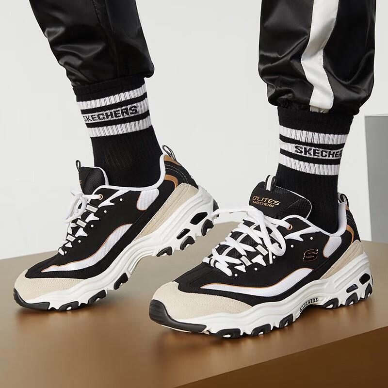 Skechers Men s 666114-BKGD Fashion Lace-Up Sneakers US 8