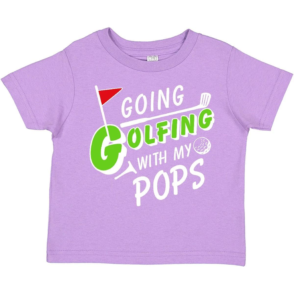 

Inktastic Going Golfing With My Pops- Kids Golf Toddler T-Shirt Sports Grandpa 120