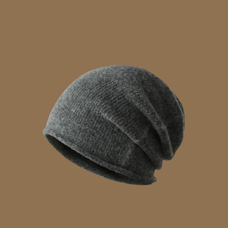 Autumn and winter soft pile hat women's warm baotou hat bare solid color cold hat women's hipster pullover hat